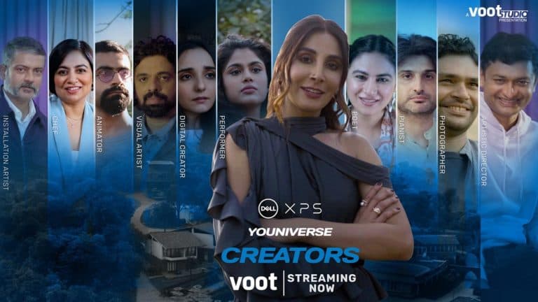 Dell XPS Youniverse poster shown as Sanjay Ghosh writing credit reference